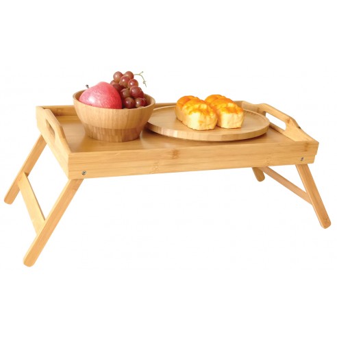 Мини-бамбуковый стол со складными ножками - Kinghoff : KH-1502