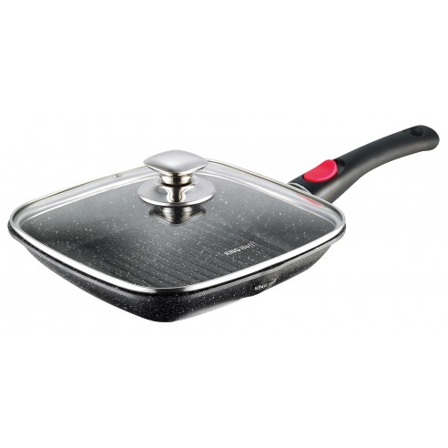 Casting nonstick grill pan with marble coating : KH-1510