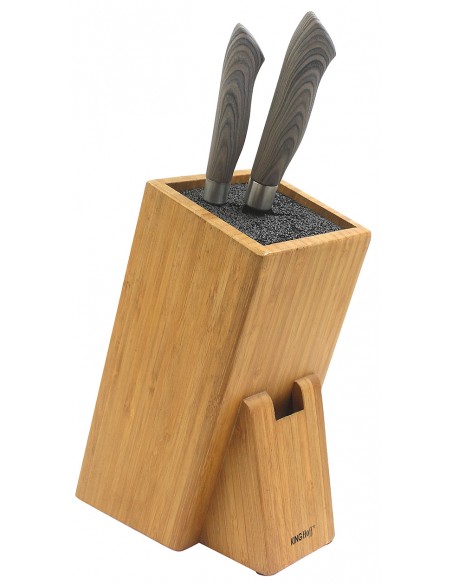 Bamboo knife block