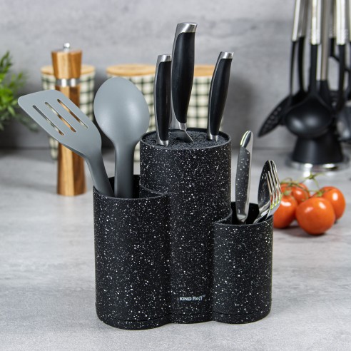 BLACK LINE Universal Knife block with bristles, Black Line, Knives, Products