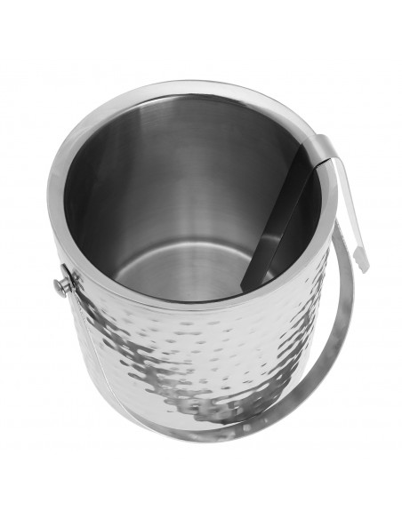 Hammered double wall ice bucket - Kinghoff : KH-1503