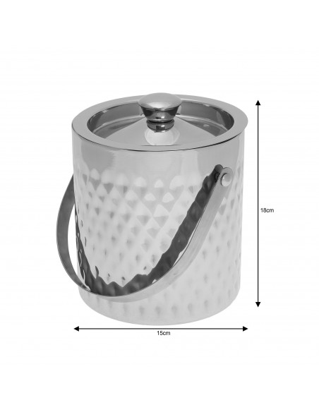 Diamond double wall ice bucket : KH-1508