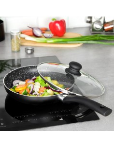 Marble coating fry pan with... 2