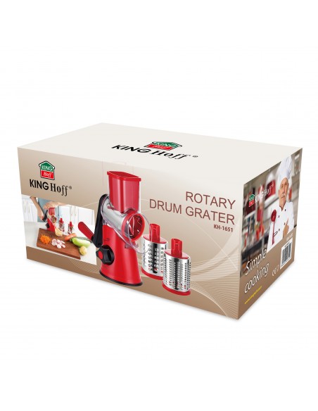 Rotary drum grater