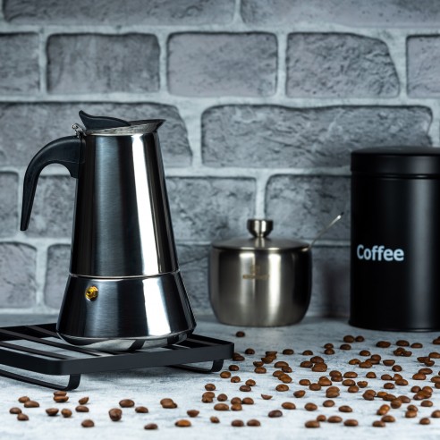 12 Cups 6 9 cups Stove Top KINGHOFF Stainless Steel Espresso Moka Coffee Pot Maker Machine Percolator 4 9 