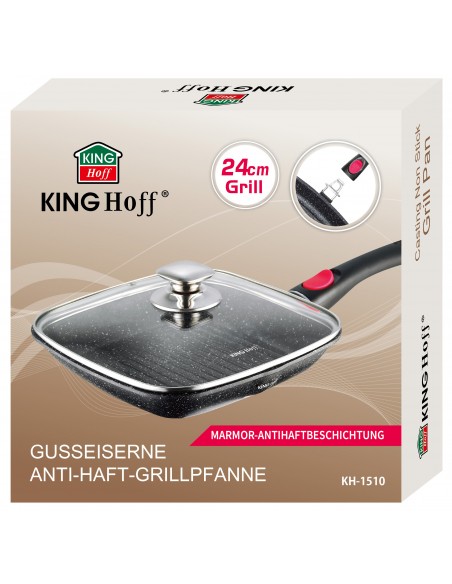 Gusseiserne Anti-Haft-Grillpfanne mit Marmorbeschichtung : KH-1510