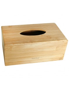 Bamboo tissue box