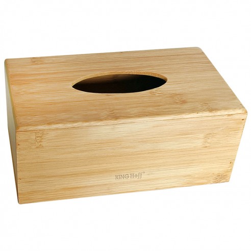 Bamboo tissue box