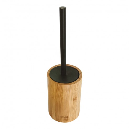 Toilet brush in a bamboo...
