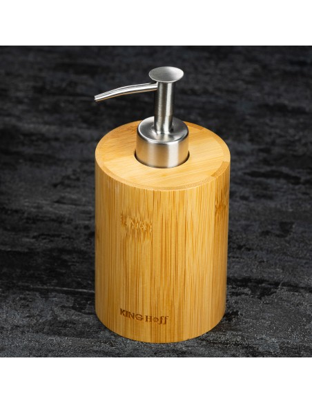 Bamboo soap dispenser