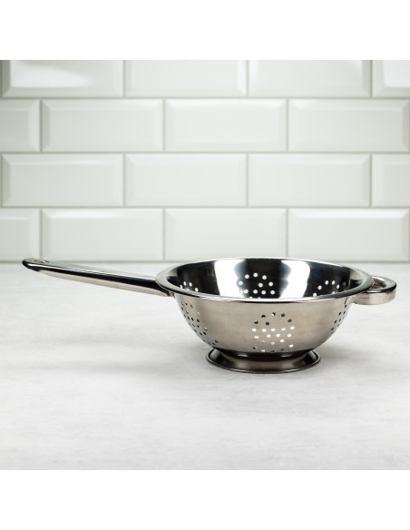 Deep colander with one long and one thick handle : KH-1386