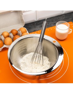 Stahlschüssel mit Schneebesen  : KH-1493 2