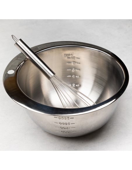Steel bowl & whisk set  : KH-1493