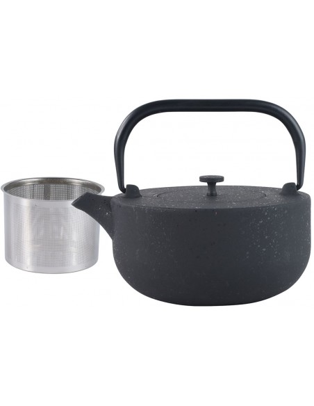 Cast iron filter tea pot,...