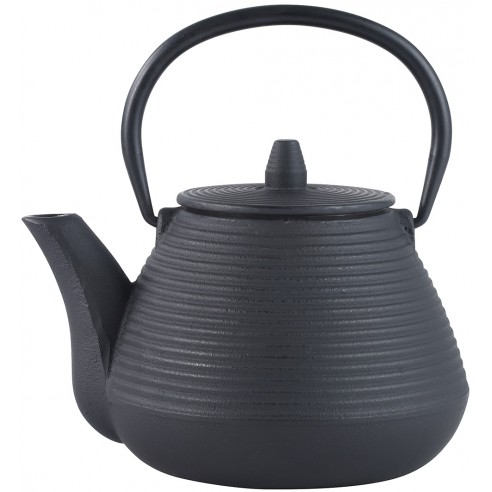 Cast iron tea pot with...