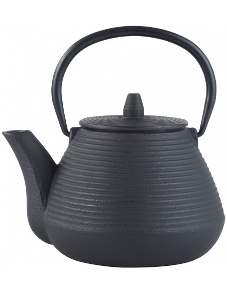 Cast iron tea pot with...