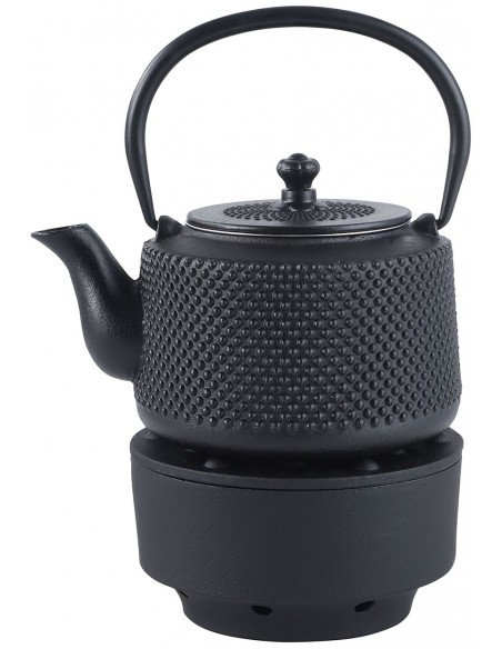 Cast iron tea pot with...