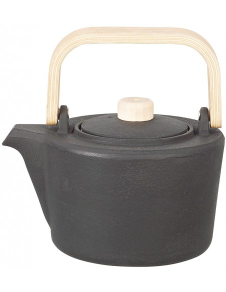 Cast iron tea pot with...