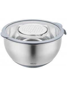 Миска стальная с крышкой,... 2