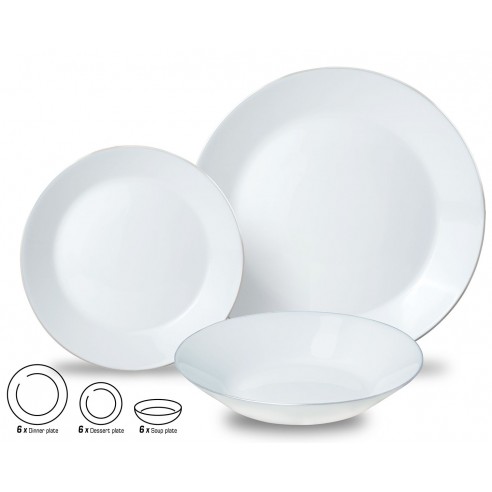 Glass plates, set of 18...