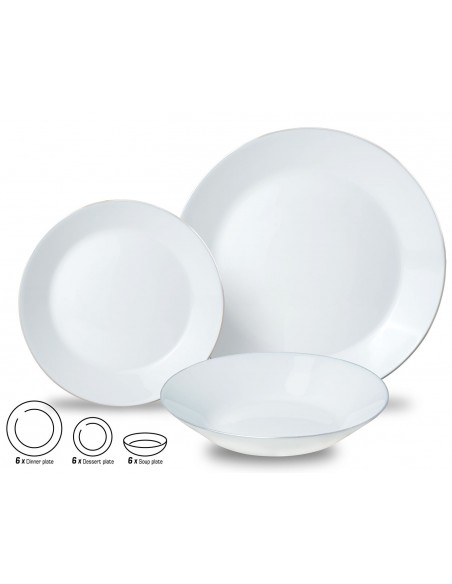 Glass plates, set of 18...