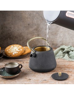 Imbryk żeliwny z sitkiem,... 2